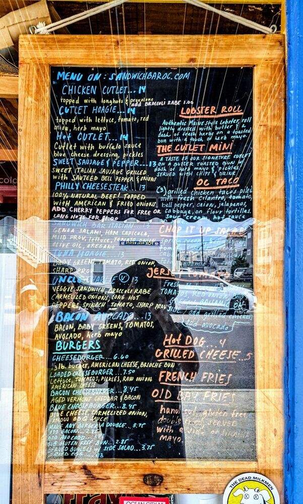 Sandwich Bar - Ocean City, NJ menu_pic