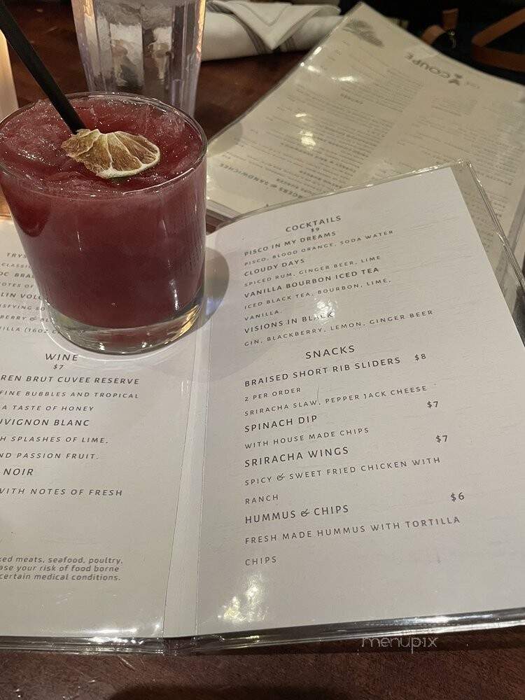The Coupe - Washington, DC menu_pic