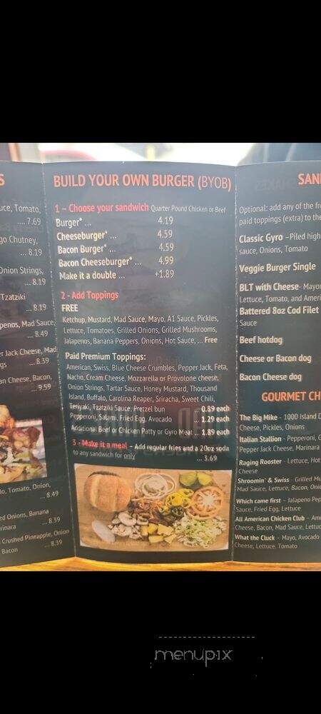 Mad Mike's Burgers and Fries - Newport, KY menu_pic