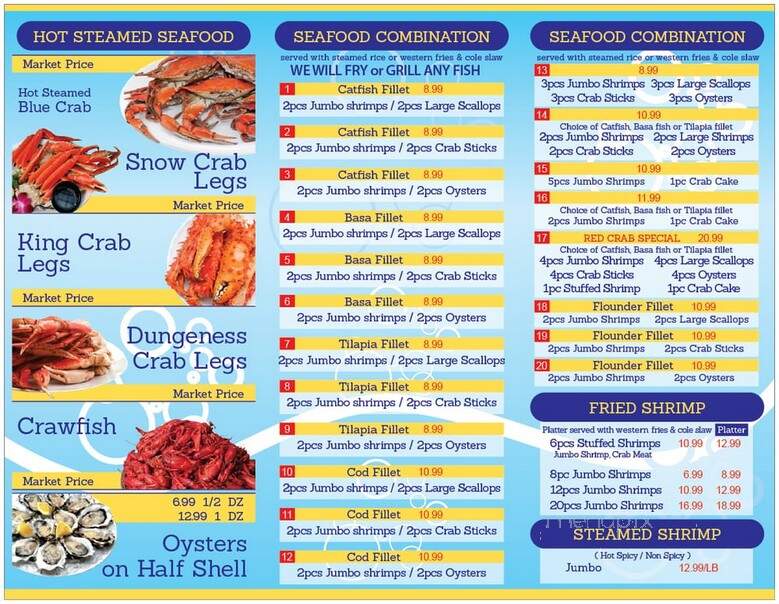 Red Crab - Garland, TX menu_pic
