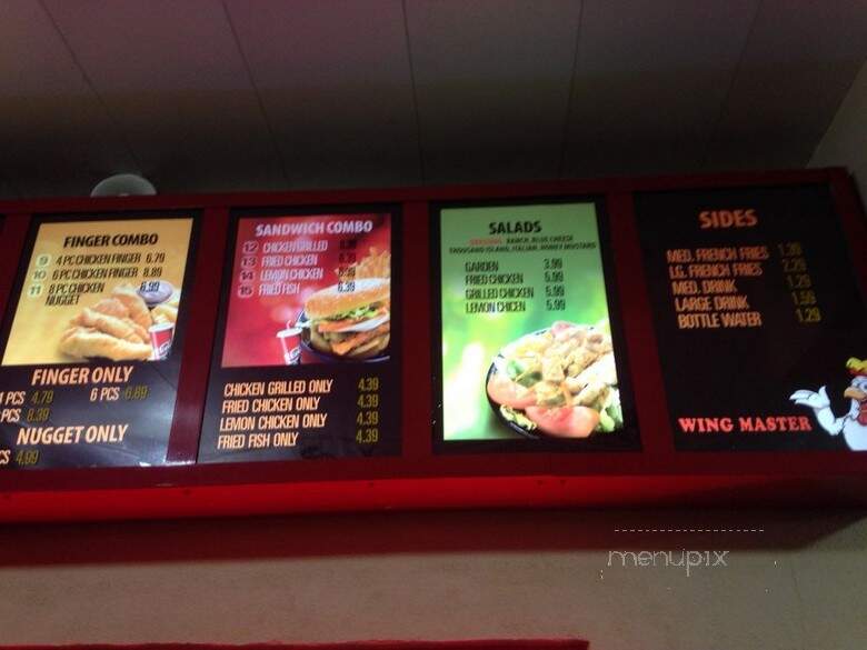 Wing Master - Montgomery, AL menu_pic