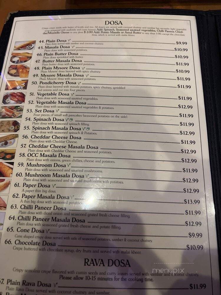 Dosa Delight - Jackson Heights, NY menu_pic