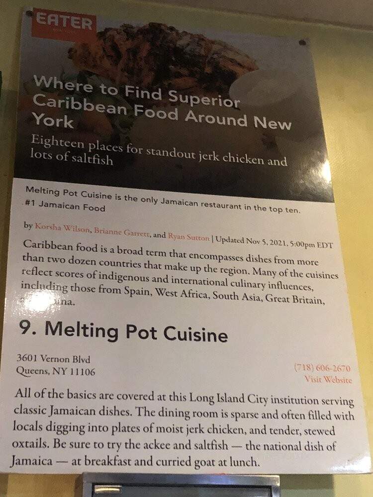 Melting Pot Cuisine - Astoria, NY menu_pic
