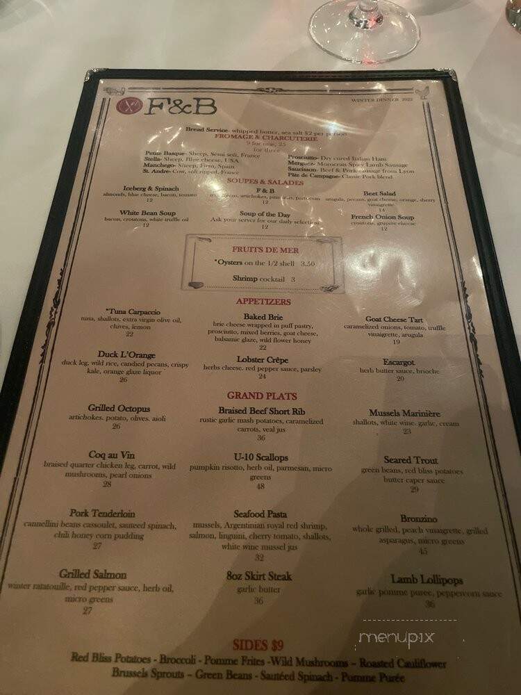 F B Atlanta - Atlanta, GA menu_pic