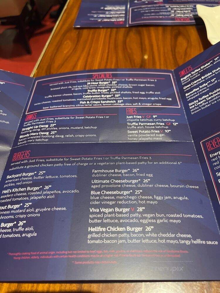 BURGR by Gordon Ramsay - Las Vegas, NV menu_pic