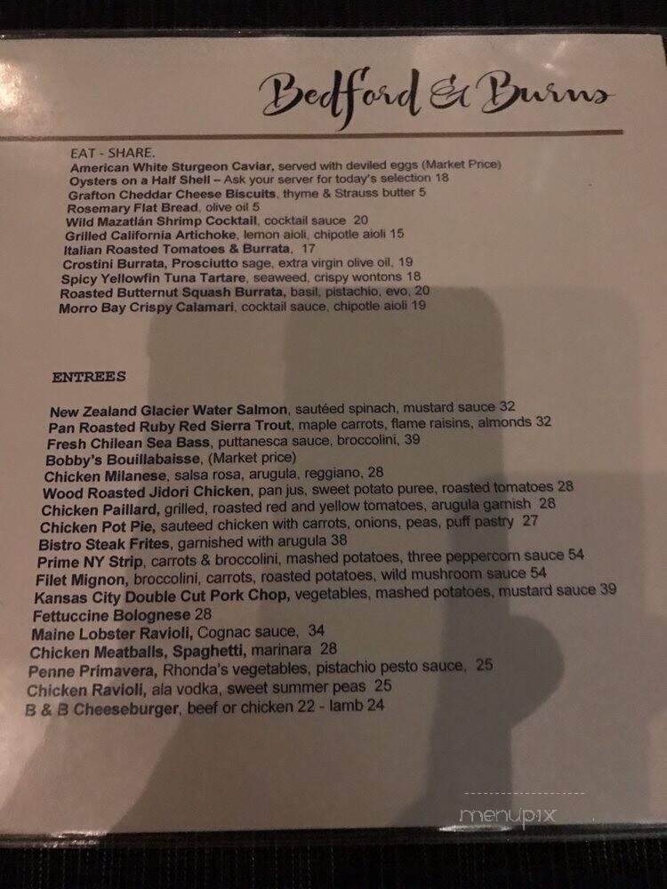 Bedford & Burns - Beverly Hills, CA menu_pic