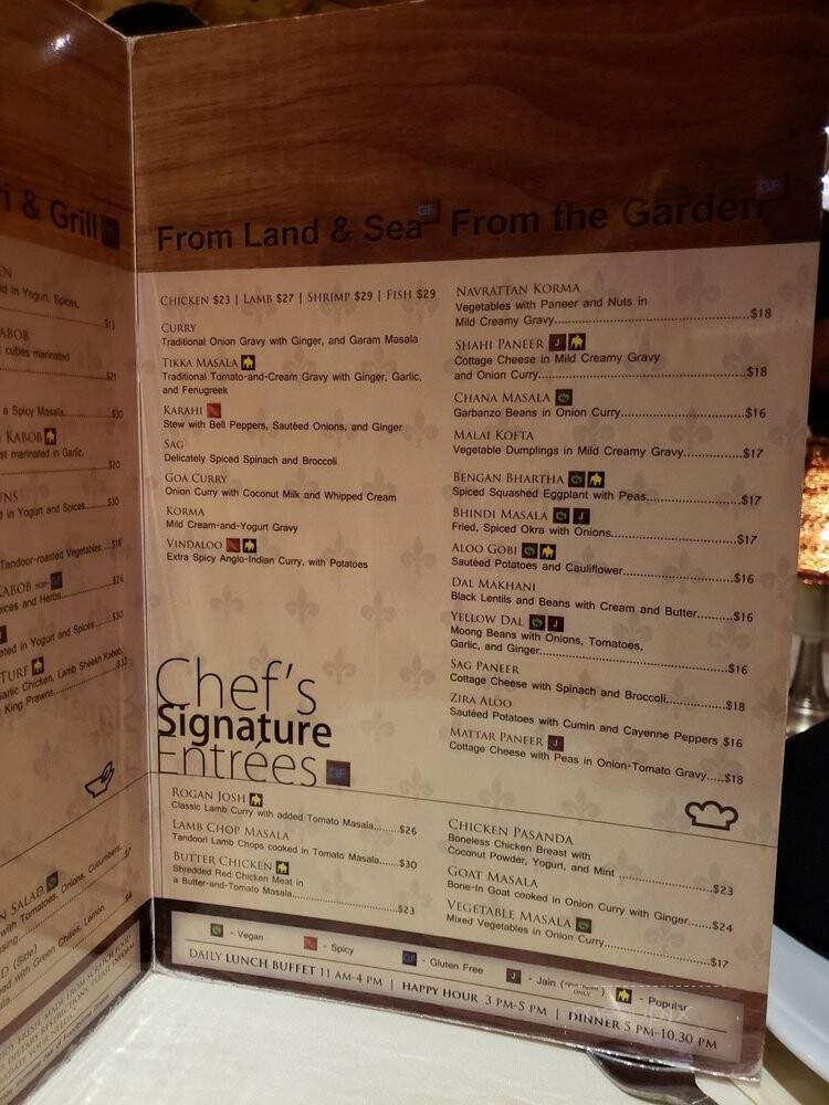 Royal India Bistro - Las Vegas, NV menu_pic