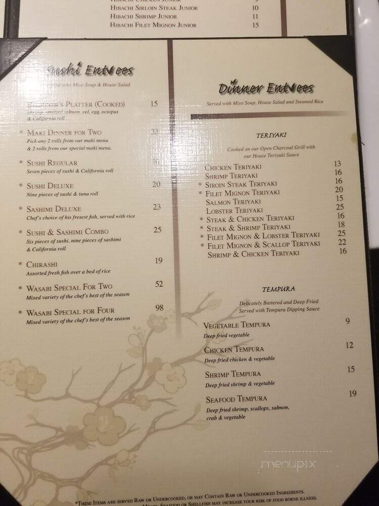 Wasabi - Maitland, FL menu_pic