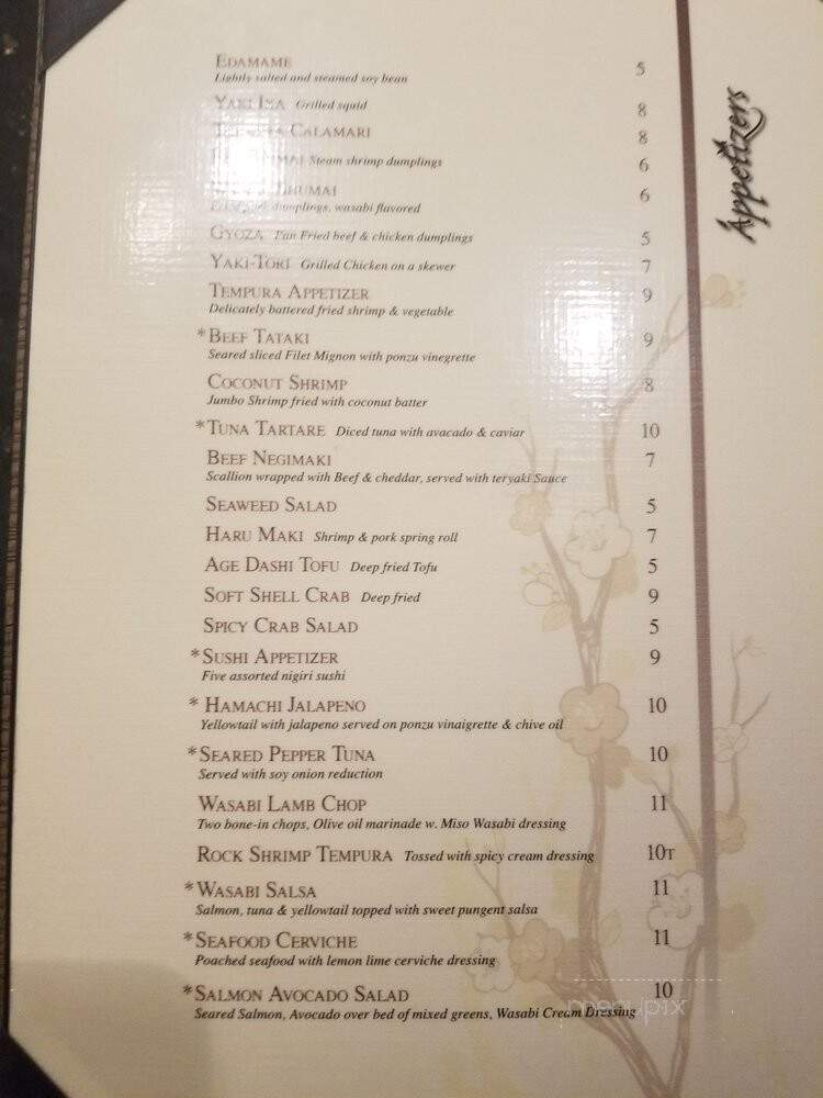 Wasabi - Maitland, FL menu_pic