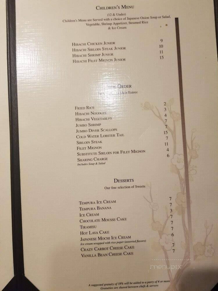 Wasabi - Maitland, FL menu_pic