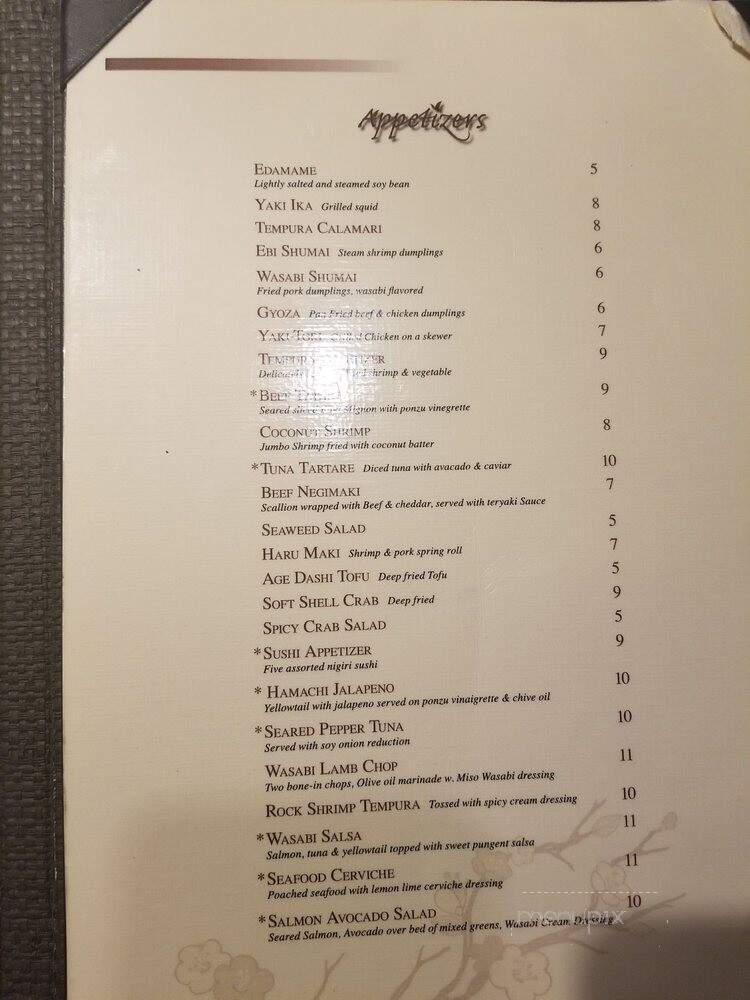 Wasabi - Maitland, FL menu_pic