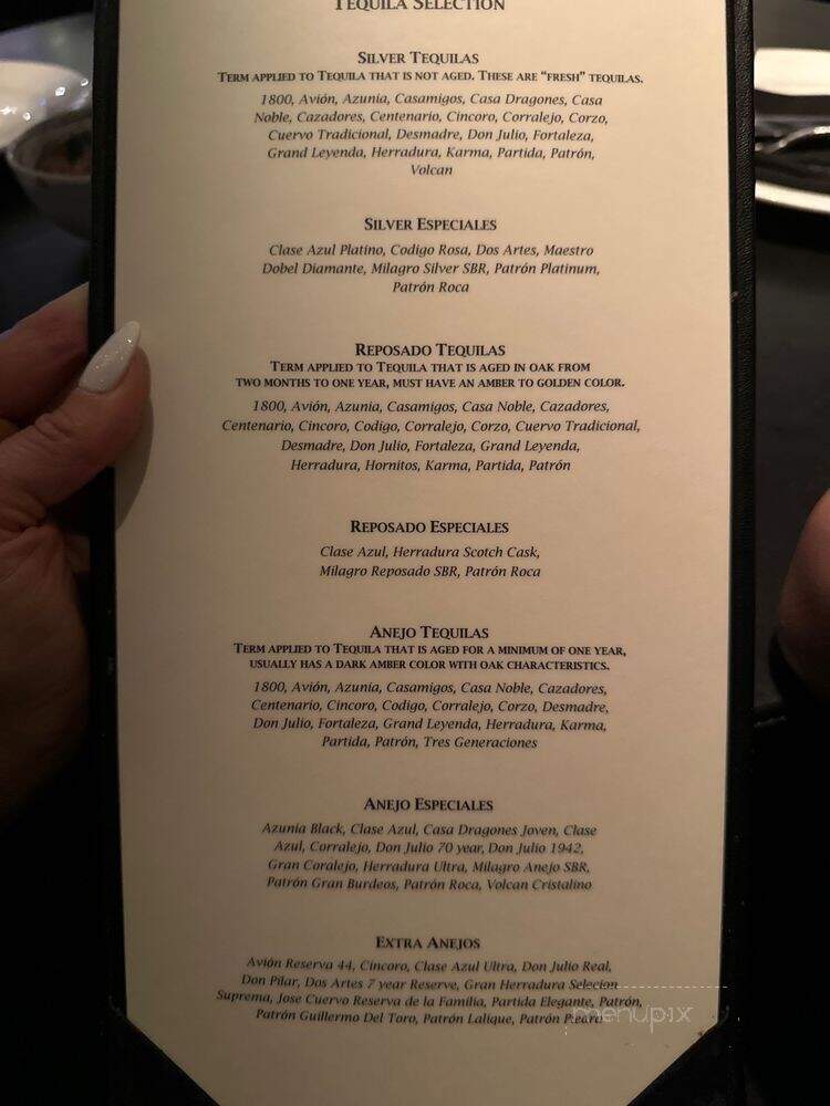 Javier's - Las Vegas, NV menu_pic