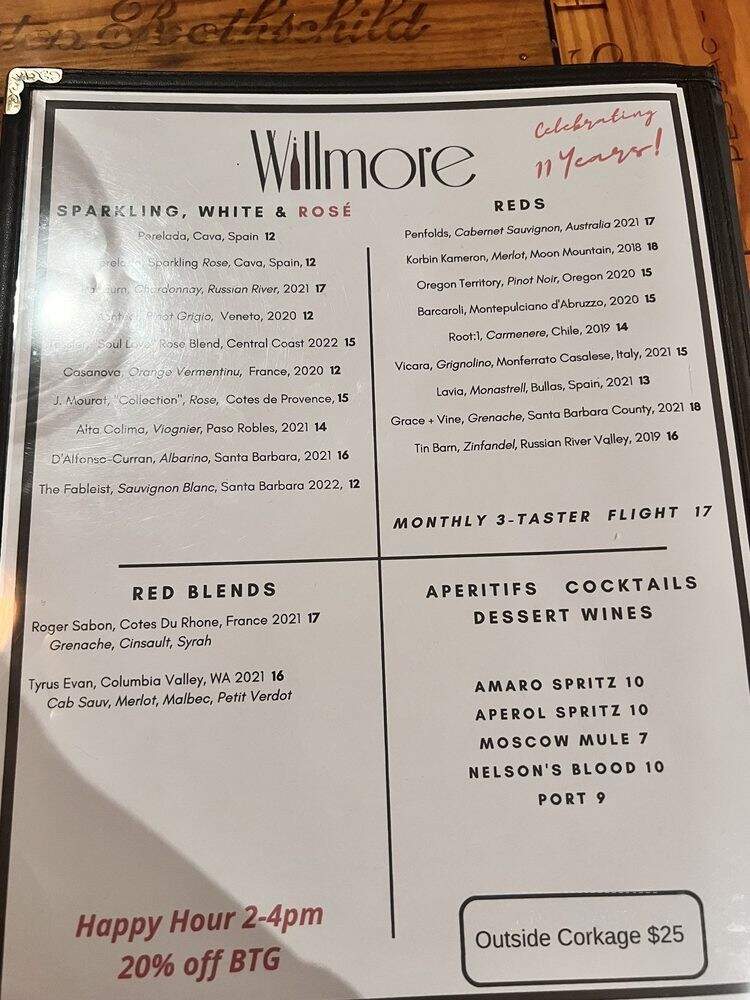 Willmore Wine Bar - Long Beach, CA