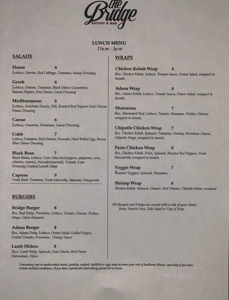 The Bridge Eatery & Bar - Lexington, KY
