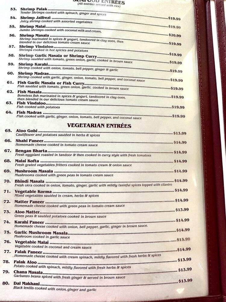 Tandoori India cuisine - Santa Ana, CA menu_pic
