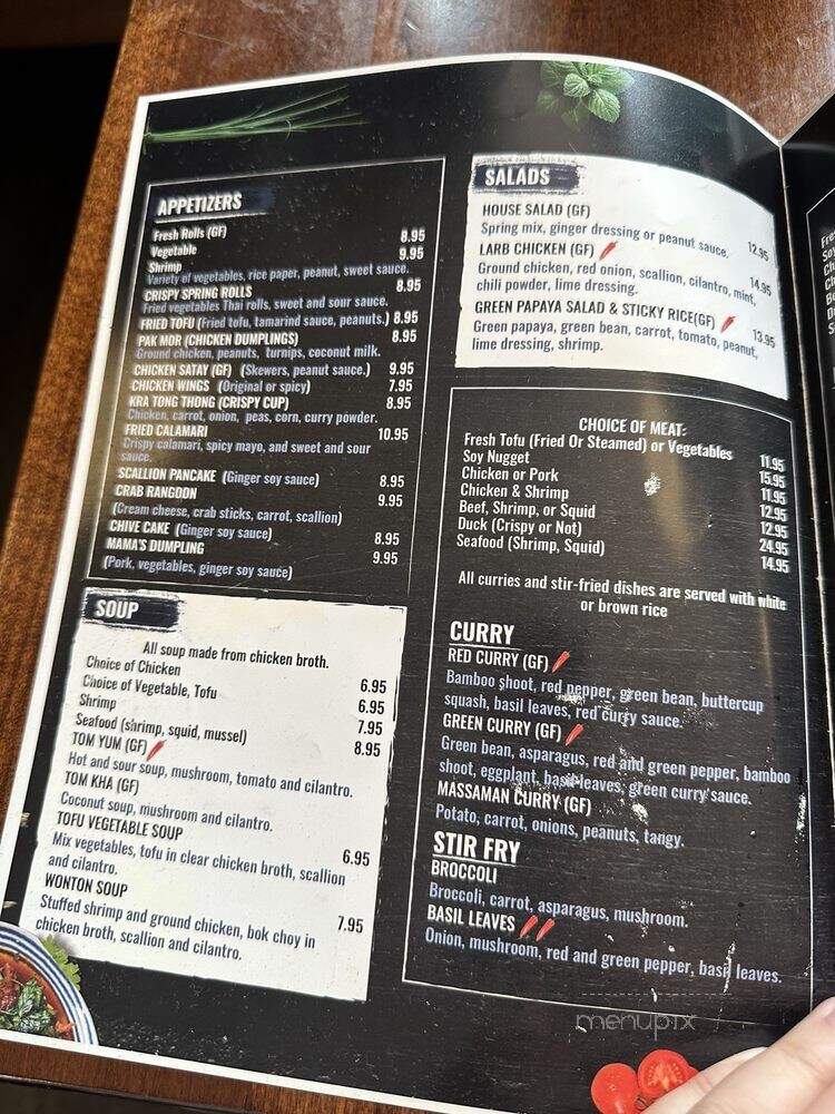 5 Thai Bistro - Portsmouth, NH menu_pic