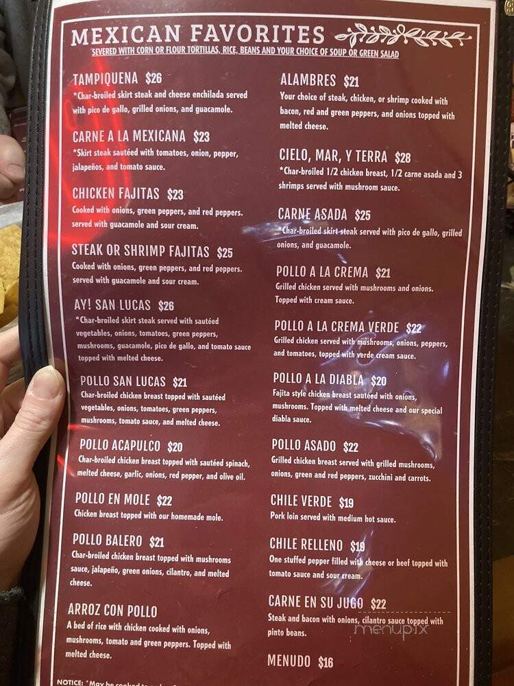 Casa Guerrero - Lynnwood, WA menu_pic