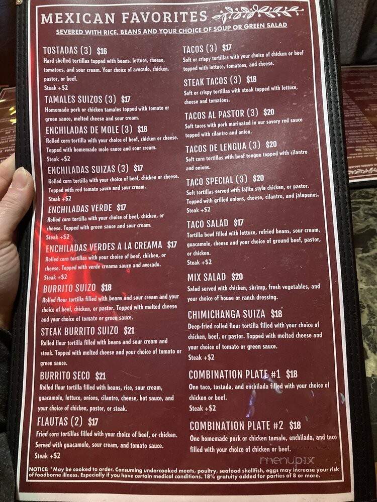 Casa Guerrero - Lynnwood, WA menu_pic