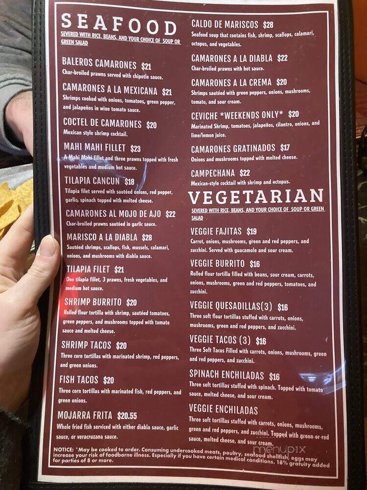 Casa Guerrero - Lynnwood, WA menu_pic