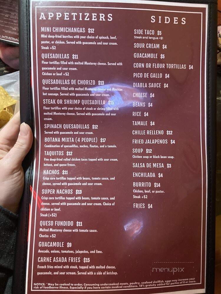 Casa Guerrero - Lynnwood, WA menu_pic