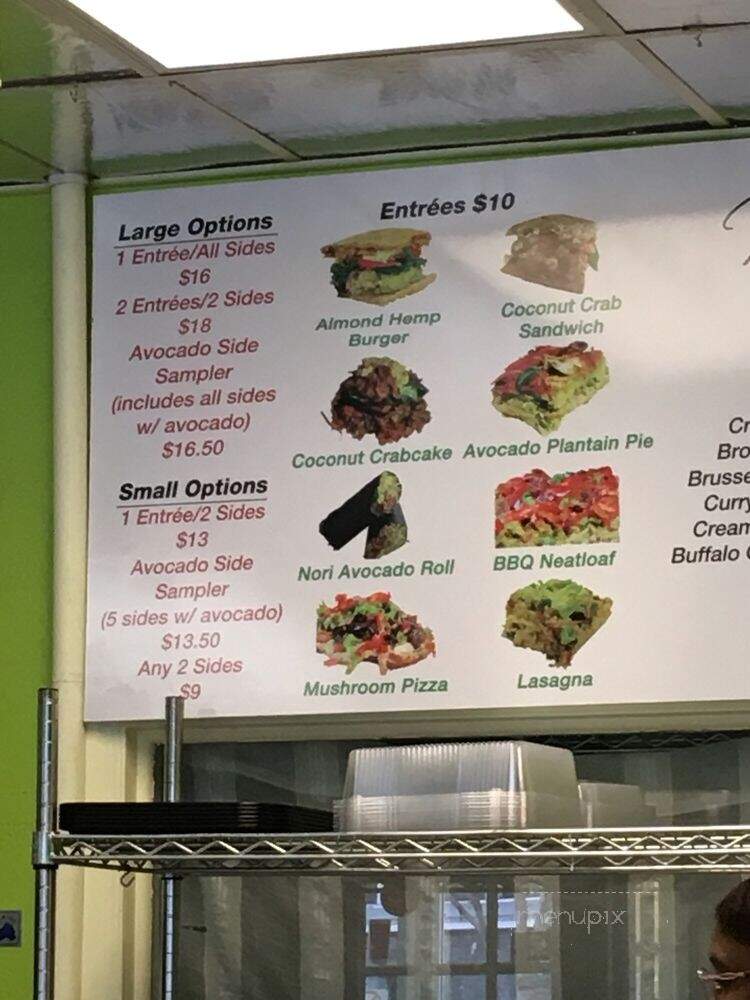 Khepra's Raw Food Juice Bar - Washington, DC menu_pic