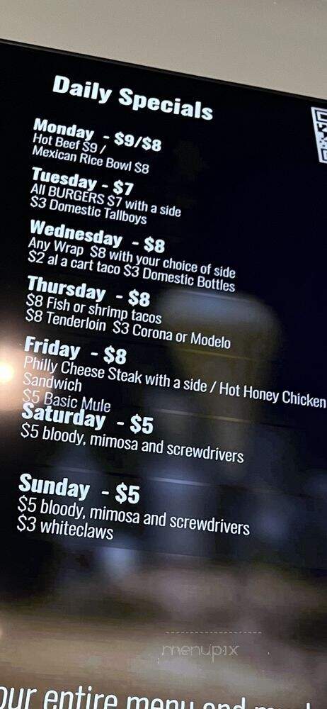Beaver Tap - Des Moines, IA menu_pic