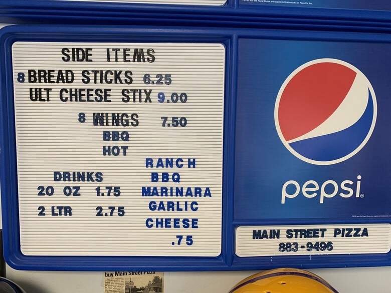 Main Street Pizza & Subs - Salem, IN menu_pic