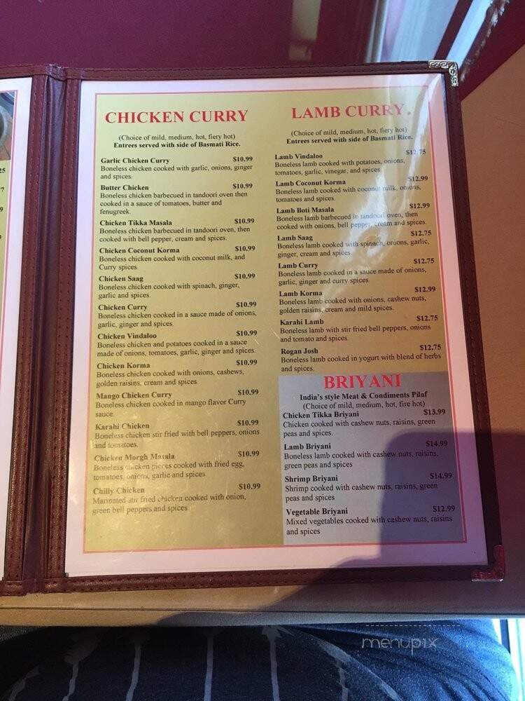 Bombay Bites - Ogden, UT menu_pic