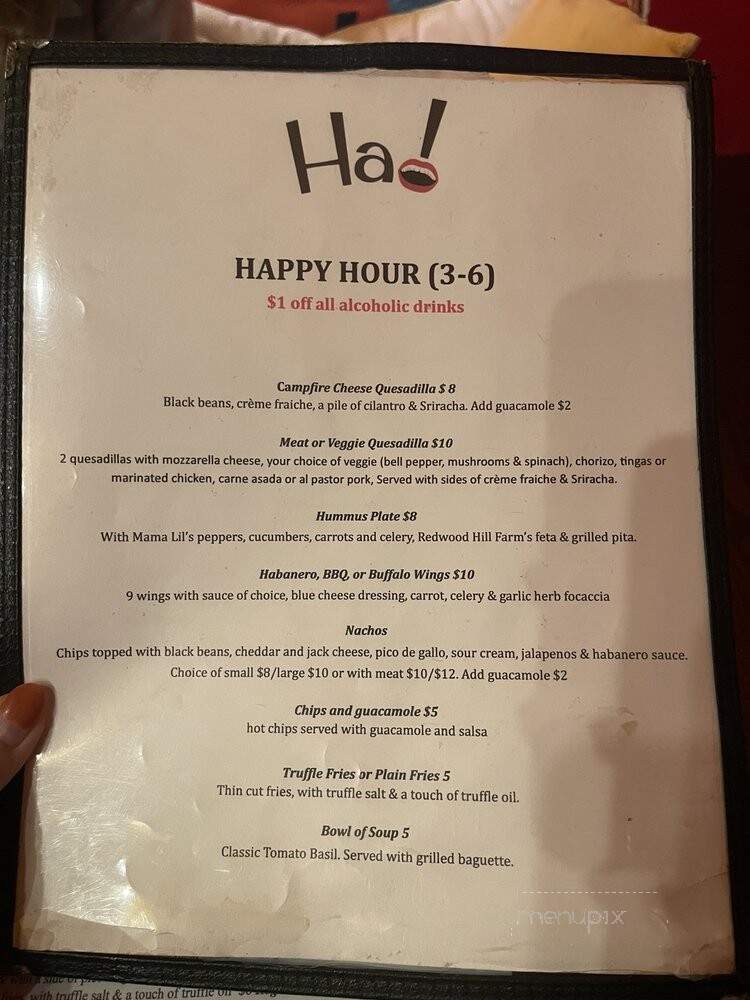 Ha! - Seattle, WA menu_pic