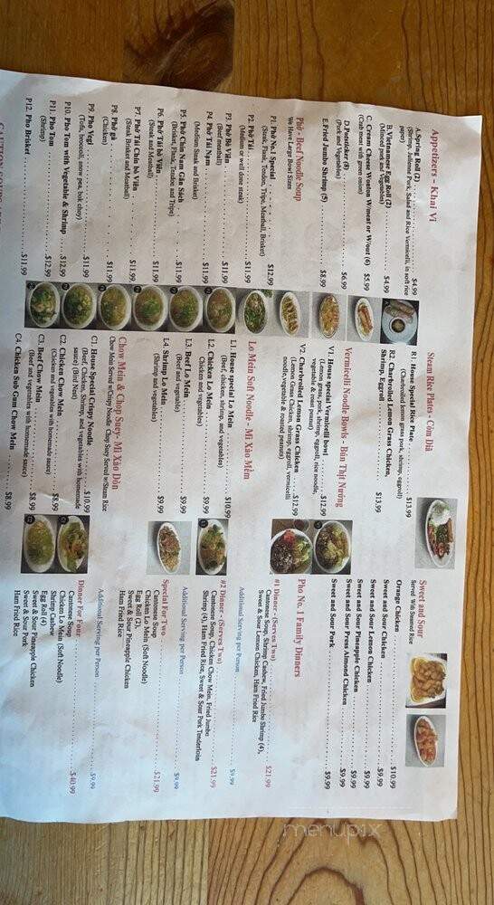 Pho Garden - Pleasant Grove, UT menu_pic