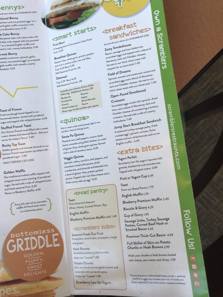 Scrambler Maries - Canton, MI menu_pic