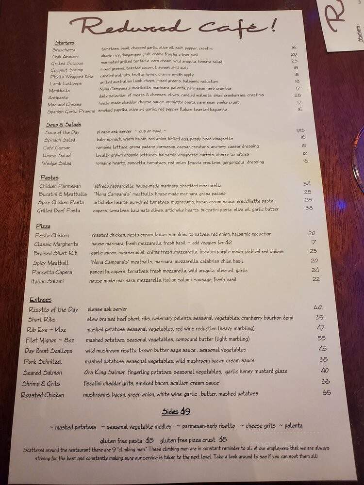 Redwood Cafe - Winton, CA menu_pic
