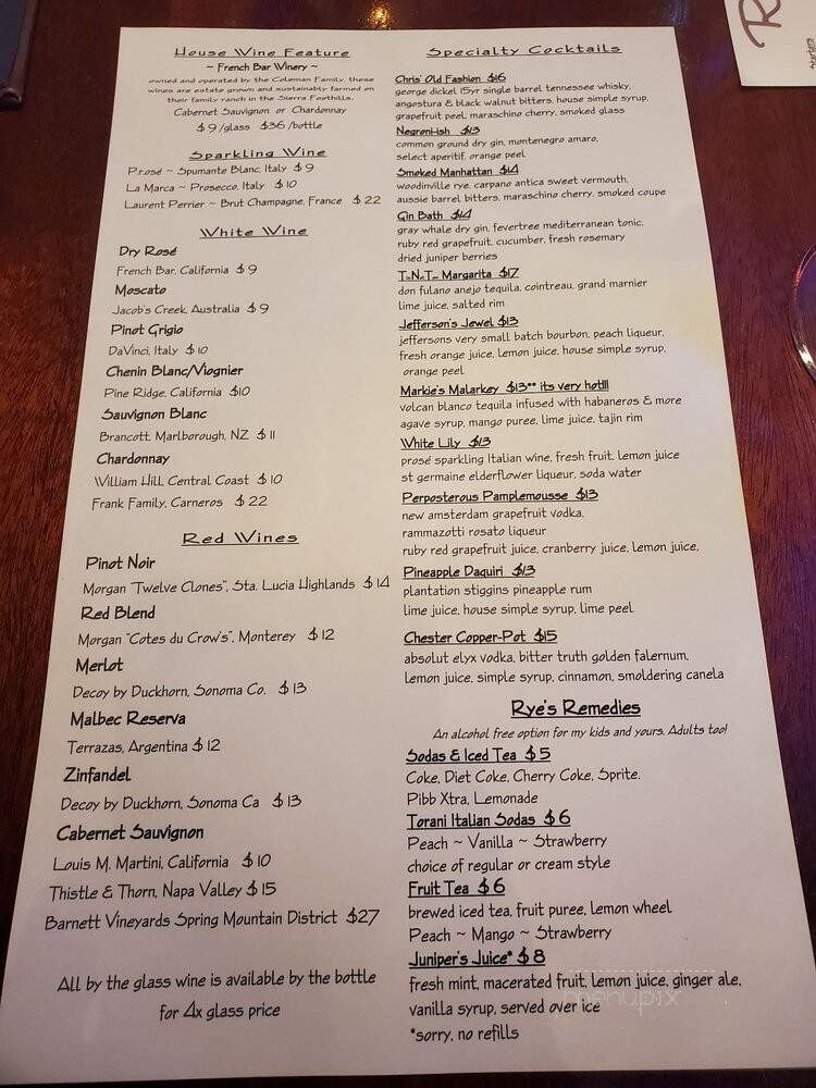 Redwood Cafe - Winton, CA menu_pic