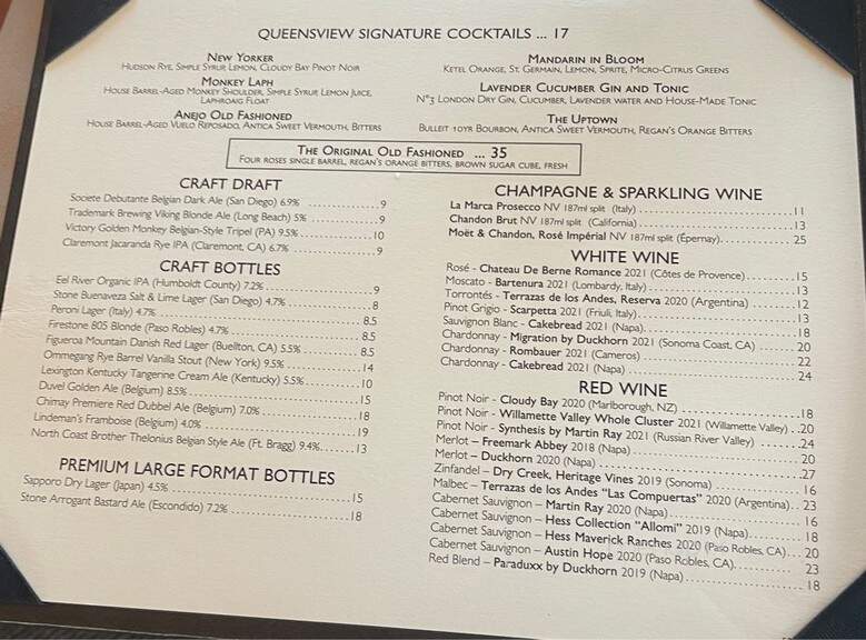 Queensview Steakhouse - Long Beach, CA menu_pic