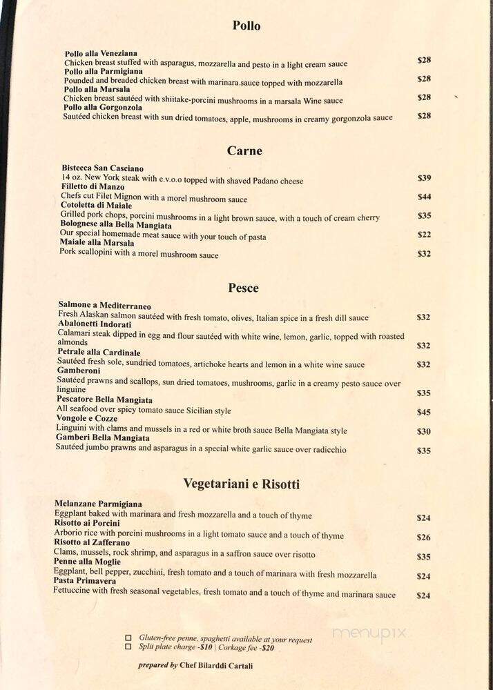 Chianti's Ristorante - Pleasanton, CA menu_pic