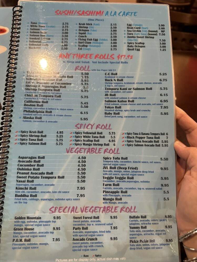Oishii - Jacksonville, FL menu_pic