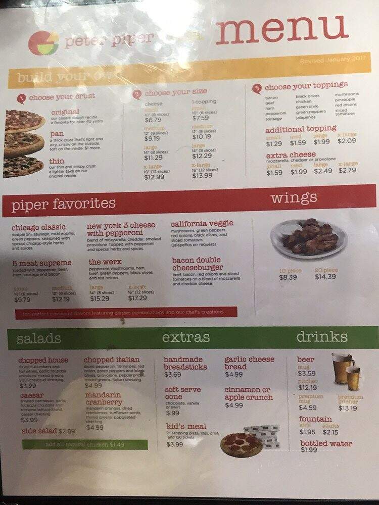 Peter Piper Pizza - Laredo, TX menu_pic