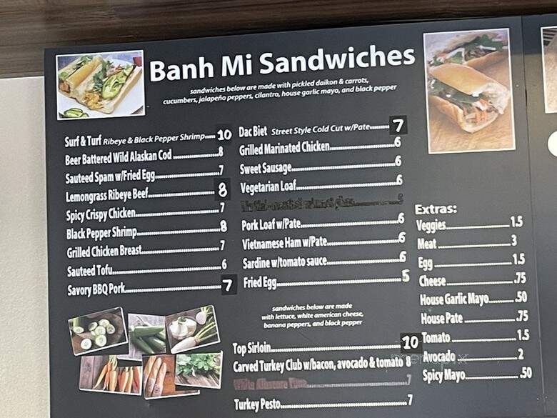 Cali Baguette Express - San Diego, CA menu_pic