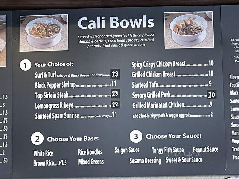 Cali Baguette Express - San Diego, CA menu_pic