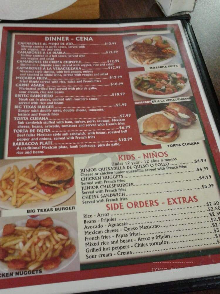 Barbacoa Agave - Dallas, TX menu_pic