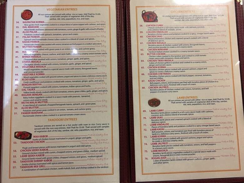 Delhi Hut - Canton, MI menu_pic
