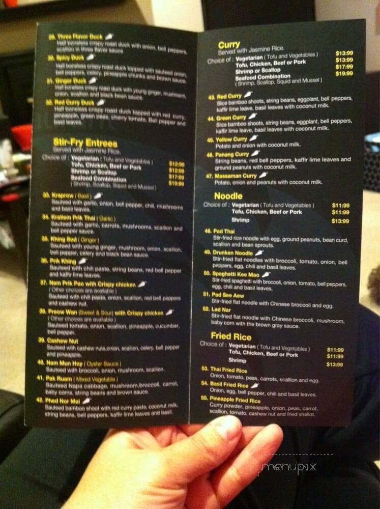 Thai Avenue Restaurant - Allentown, PA menu_pic