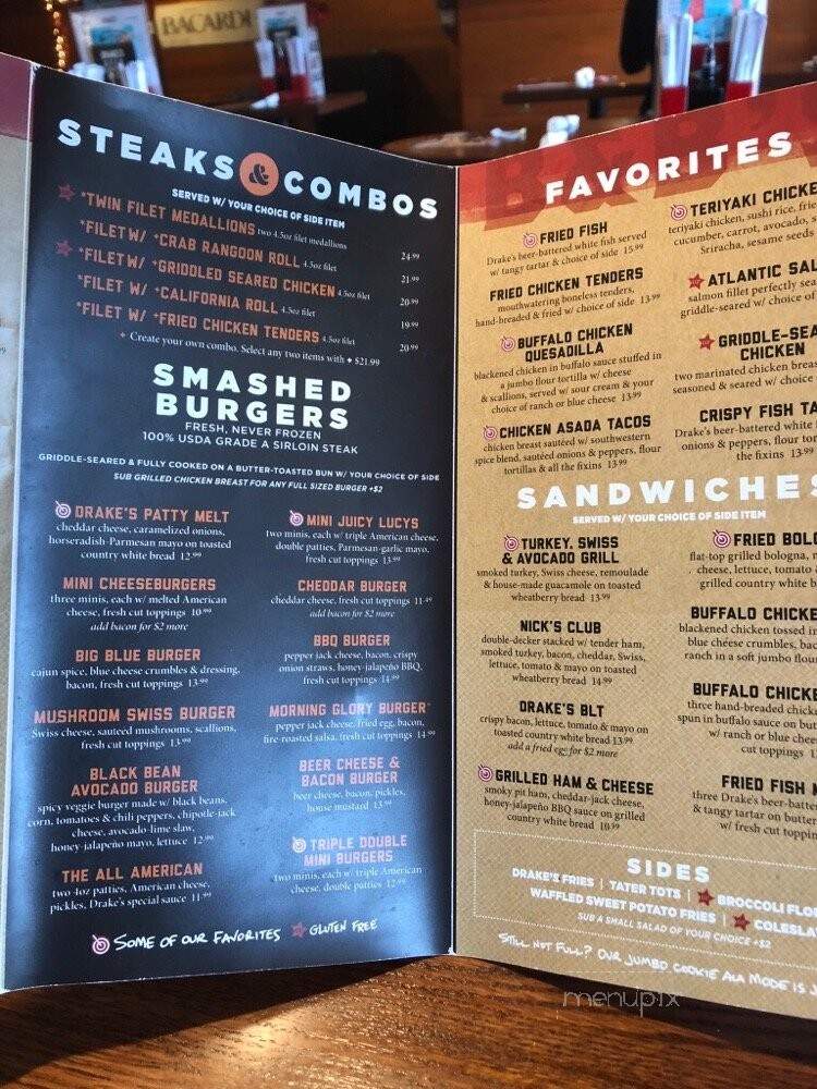 Drake's - Huntsville, AL menu_pic