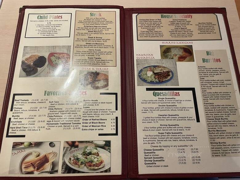 El Tapatia - Rock Hill, SC menu_pic