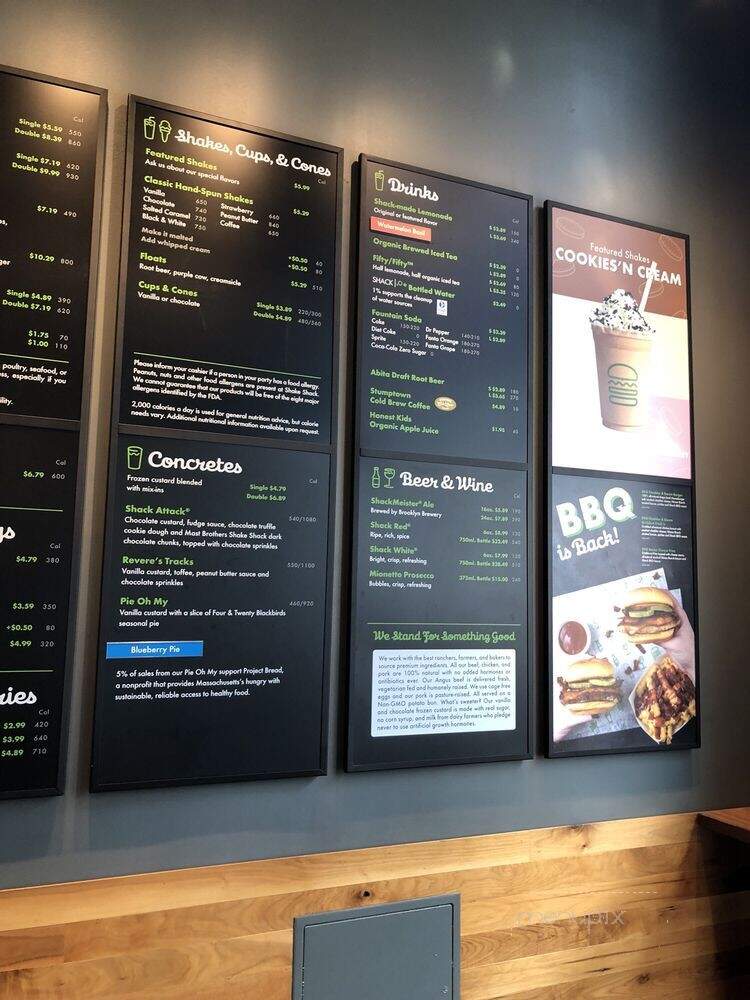 Shake Shack - Chestnut Hill, MA menu_pic