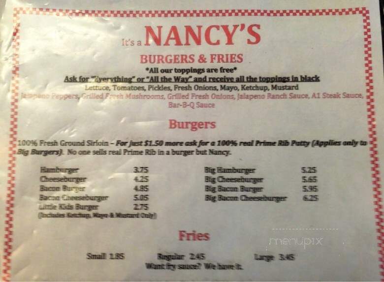 Nancy's Burgers & Fries - Keizer, OR