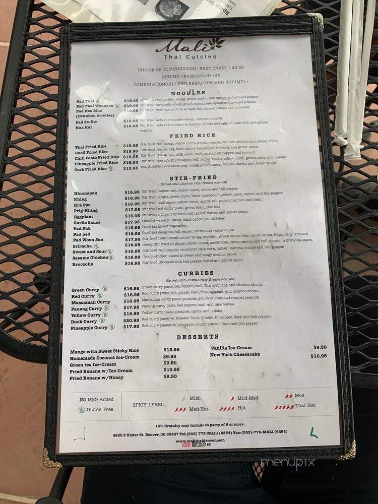 Mali Thai Cuisine - Denver, CO