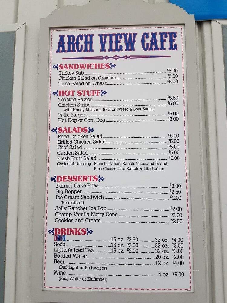 Arch View Cafe - Saint Louis, MO menu_pic