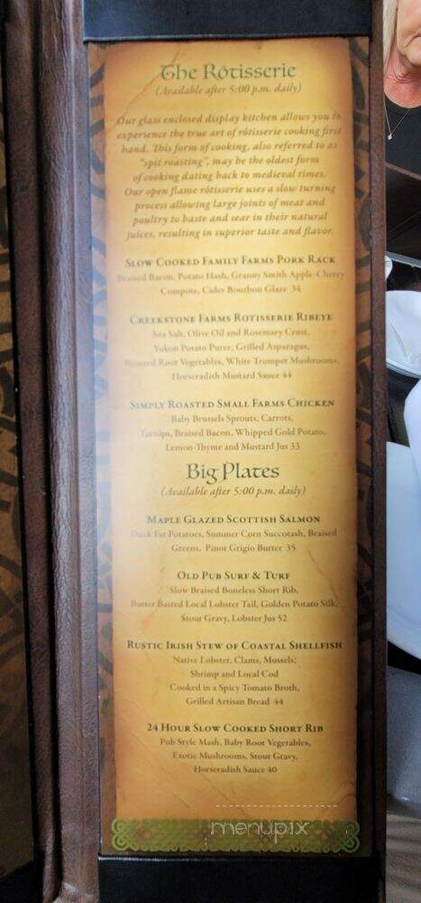 Paddy's - Bar Harbor, ME menu_pic