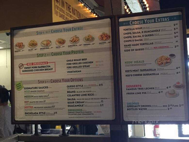 Cafe Rio - Henderson, NV menu_pic